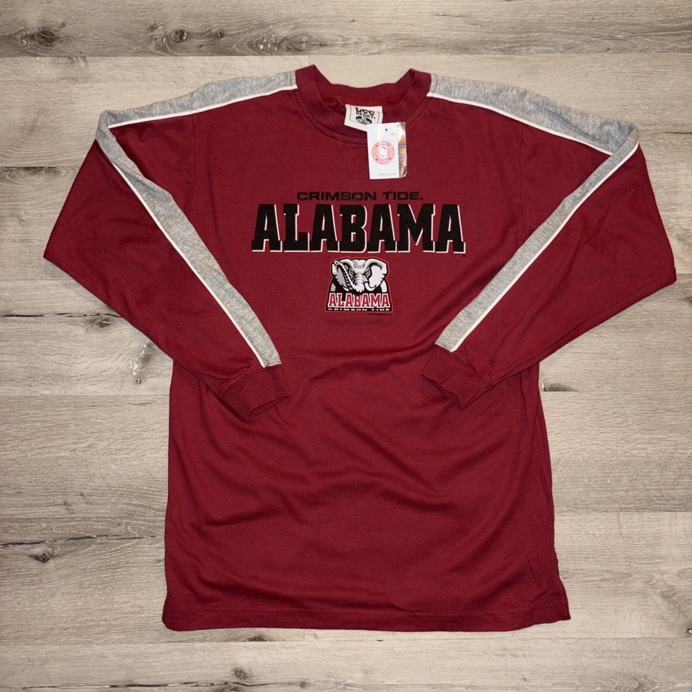 Vtg Lee Sport Alabama Crimson Tide Long Sleeve Youth T Shirt XL 18/20 Red NWT